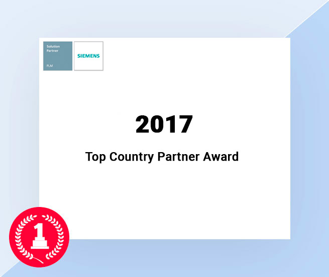 top-country-partner 2017 award by siemens