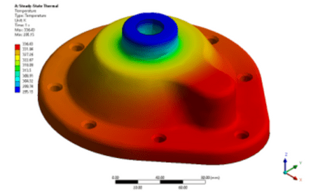 Thermal Distortion in Structural FEA CAE Simulation Services by 3D Engineering